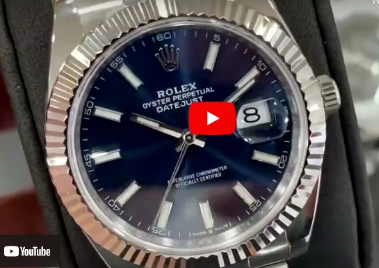 YouTube Video – Replica Rolex Datejust 41 Blue Dial 126334