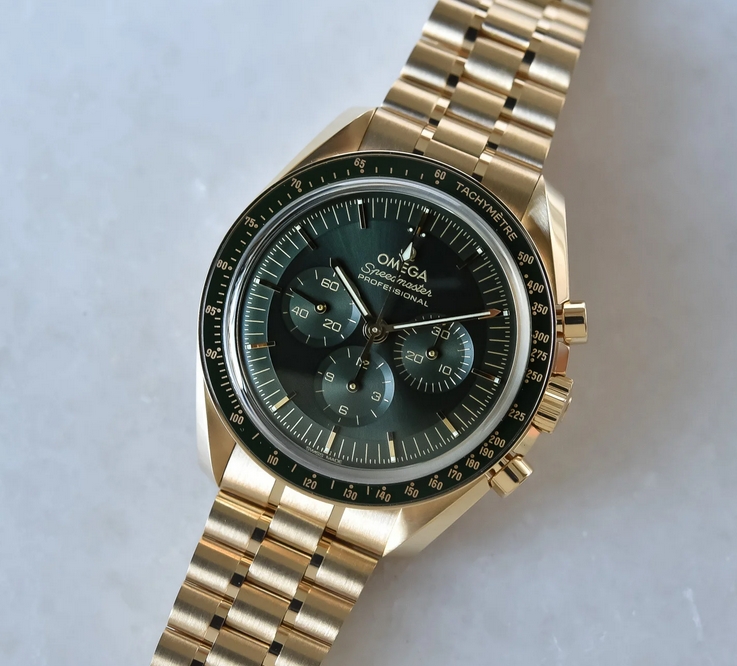 Omega Speedmaster Moonwatch Professional Moonshine 18K gold watch